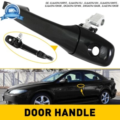 Manija de puerta exterior izquierda delantera lado del conductor negra para Mazda 3 2004-2009 Foto 1 de 4