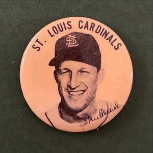 VINTAGE 1950s STAN MUSIAL ST. LOUIS CARDINALS PIN 2.25 INCHES - Picture 1 of 2