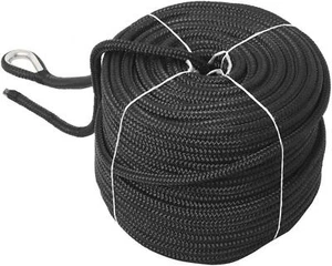NovelBee 1/2" x 300' Nylon Anchor Line Double Braid w/Thimble Strength:5,100 Lbs - Imagen 1 de 9