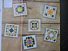 8837]Satin Stitch Chart-6 Patchwork Patterns, Applied to Coasters