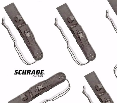 Schrade 极限生存刀皮带鞘 批量 固定刀片 黑色 弹道尼龙 — 第 1/3 张图片
