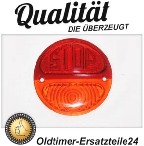 Glas mit Stop Zeichen Schriftzug für Horch Vorkrieg Rückleuchte Rücklicht - Bild 1 von 1