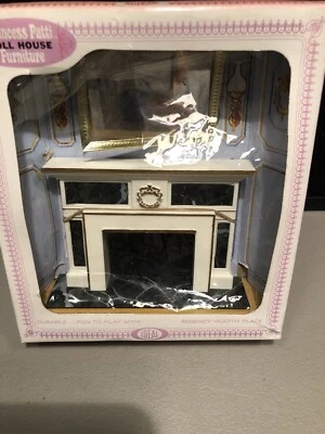 全新 1965 Ideal Princess Patti 娃娃屋 Regency Hearth Place & Mirror 4483-4 — 第 1/4 张图片