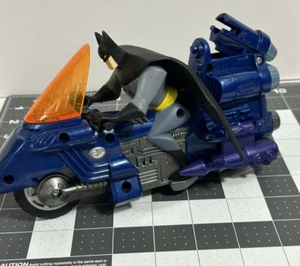 Justice League Mission Vision Batman Rev & Go Friction Motorcycle Mattel 2003 - Photo 1/11