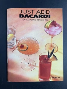 1992 Bacardi Recipe Booklet - Just Add Bacardi For Year Round Entertaining - Picture 1 of 5