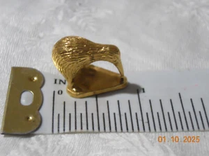 Miniature Vintage Heavy Brass KIWI Bird Figurine - Picture 1 of 2