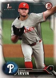 Bowman Draft 2016 #BD-4 - Cole Irvin FBC - Philadelphia Phillies 16-161 - Imagen 1 de 2