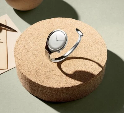 New Georg Jensen Ladies Vivianna S Size Mirror Watch. Danish Modern Design NiB. - Image 1 of 2