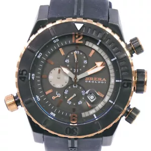 BRERA OROLOGI BRDVC47 Chronograph Watches blackDial Stainless Steel/rubber... - Picture 1 of 8