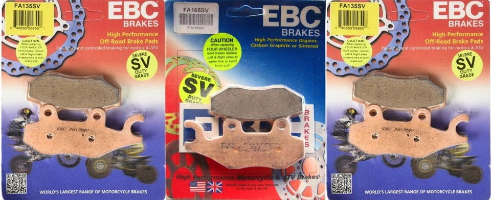 Kit de pastilhas de freio dianteiro e traseiro EBC Severe Duty serve para 11-15 Can-Am Commander 800/1000 - Imagem 1 de 1