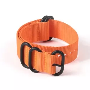 Premium Nylon Canvas Watch Band Straps Mens Single Pass 20/22/24mm Universal - Picture 1 of 14