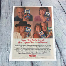 Vintage 1992 Walt Disney Home Video VHS Genuine Magazine Advertisement Print Ad
