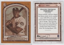 2020 Bowman Chrome Farm to Fame Orange Refractor /25 Frank Thomas #FTF-FT HOF