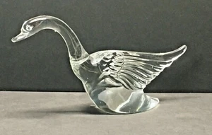 Glas Schwan Figur Briefbeschwerer Art Deco Stil - Bild 1 von 3