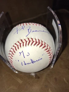 Frank Beamer Signed Autograph Virginia Tech major league baseball Go Hokies insc - Bild 1 von 3