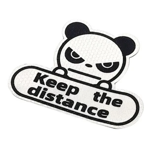 1 Keep Your Distance Reflective Safety Warning Sticker for Cars - Gray - Foto 1 di 8