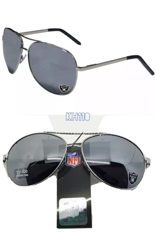 NFL Oakland Raiders Aviator Sunglasses - UV400 Cover