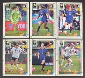 USA 2023 Donruss FIFA Womens World Cup TEAM SET (6) THOMPSON/LAVELLE/ERTZ/DEMELO