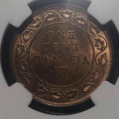 1916 Canada Cent NGC  64RB - Image 1 of 2
