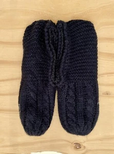 Rare/ Vintage Polo Ralph Lauren Knit Socks, Booties, Slippers Women's Black NOS - Picture 1 of 4