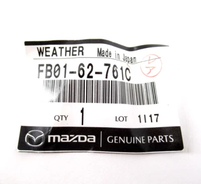 Sello de escotilla trasero genuino OEM Mazda FB01-62-761C 1986-1991 RX-7 cupé Foto 1 de 4