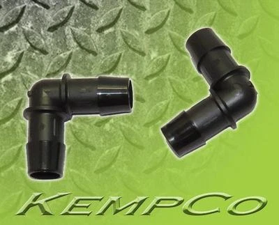 (2) Acessórios de cotovelo para mangueira 5/8" nylon preto HHO barco automático hidropônico - Imagem 1 de 2