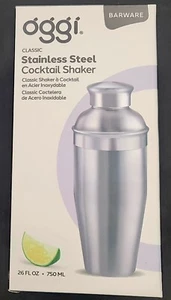 Today Barware 0,75 Lt/25 Unzen klassischer Edelstahl Cocktail Shaker auslaufsichere Kappe - Bild 1 von 4