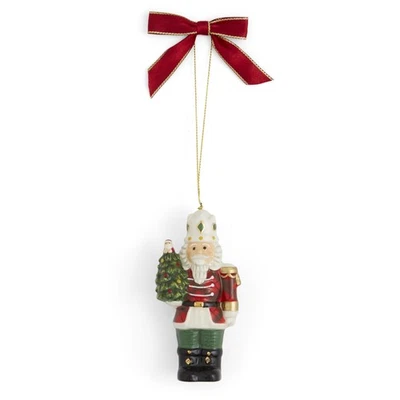 Spode Christmas Tree Tartan Nutcracker Ornament  with Tartan Plaid - Image 1 of 4