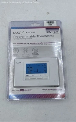 Lux Tx1500u Programmable Thermostat - Image 1 of 2