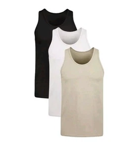 Hanes Originals Men's Size 3XL Moisture-Wicking Stretch Cool Tank Top 3 Pack - Picture 1 of 6