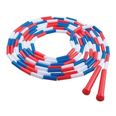  Cuerda de salto segmentada de plástico blanca (16 pies) Foto 1 de 4