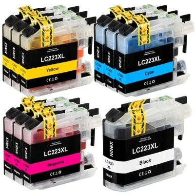 10x LC223 XL Druckerpatronen für Brother LC223 DCP-J4120DW DCP-J562DW MFC-J480DW - Bild 1 von 4