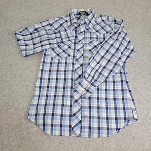 De Colección Camisa Lariat Western Hombres Cuadros Perla A Presión Manga Larga Vaquero Yugo Ropa de Trabajo - Imagen 1 de 18