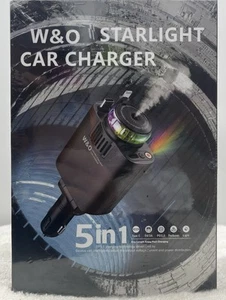 Aroma Starlight Car Charger New W & O 5 In 1 Type C 5V/3A PD3.0 Perfume Light - Zdjęcie 1 z 4