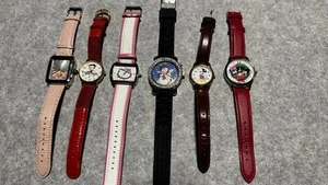 6 Vintage Cartoon Character Wristwatches - Disney, Betty Boop, Pink Panther - Picture 1 of 6