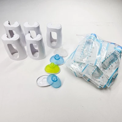 Kiinde Twist Squeeze Natural Feeding Bottles Nipple Covers Bags Bundle Lot - Image 1 of 4
