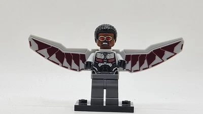 LEGO minifigura Falcon sh0261 Marvel Avengers 76050 alas fijas Capitán América Foto 1 de 4