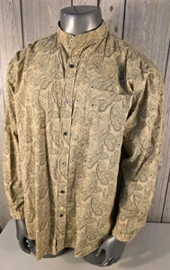 Scully Western Hemd Herren 2XL braun Paisley Knopf Frontier Band Kragen Cowboy - Bild 1 von 8