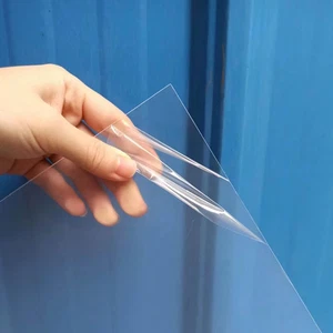 5 Pack 12X12X.02” Clear Plastic Sheet, Plexiglass Craft Plastic Sheets PET Flexi - Picture 1 of 12