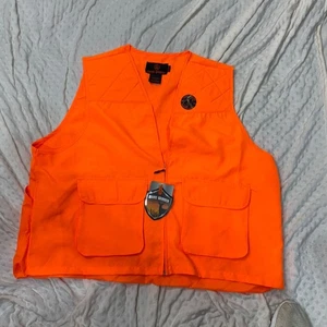 NWT Game Winner Sportswear Orange Hunting Shooting Vest Ammo Pockets Men’s 3-4XL - Picture 1 of 5