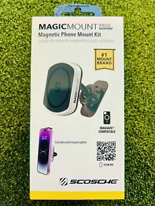 Scosche MagicMount Pro Magnetic Dash Mount - Black/Silver - Picture 1 of 4