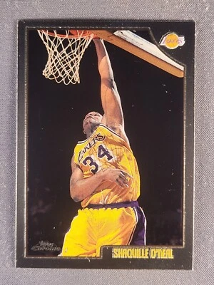 1997-98 Topps Chrome #175 Shaquille O'Neal Shaq Lakers - Image 1 of 2