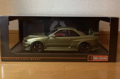 hpi Racing 1/18 NISMO Skyline GT-R R34 Z Tune Millennium Jade New - Image 1 of 4