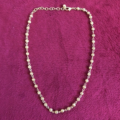 VETEMENTS Collana con perle in filigrana tono oro