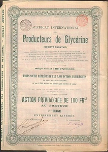 Producteurs de GLYCÉRINE (BELGIQUE) (M) - Picture 1 of 1