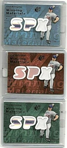 CHAD BILLINGSLEY LOT:'07 SPx WINNING MATERIALS BLUE GREEN & BRONZE FOIL JERSEYS# - Picture 1 of 1