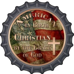 Letrero American Christian Novelty Metal 12" Tapa Botella Aluminio - Imagen 1 de 1