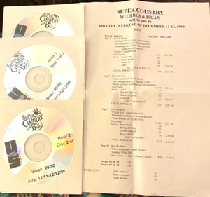 12/11/99 BEN & BRIAN'S SUPER COUNTRY 3 HR COUNTDOWN, INTERVIEWS & CHRISTMAS PT 1 - Picture 1 of 2