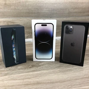 Lote De 3 Cajas Vacías Apple 3 iPhone 5, 11 Pro, 14 Pro Cajas Vacías - Imagen 1 de 6