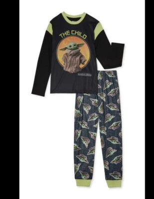Pijama The Mandalorian XS Baby Yoda The Child Boys exclusivo manga larga 2 piezas Foto 1 de 4